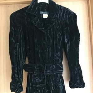 KAREN ALEXANDER VINTAGE VELVET DRESS -- RARE!
